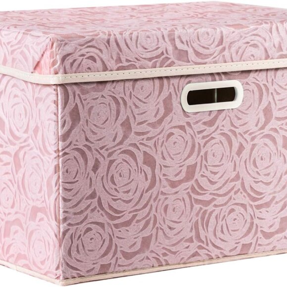 Other - Larger Collapsible Storage Bin with Lid [1-Pack] Fabric Decorative Storage Box C